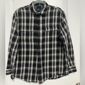 Rainforest Plaid Flannel Shirt – Size M